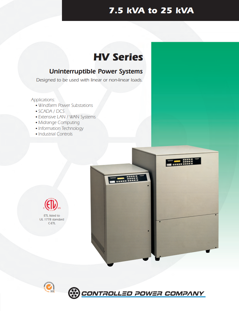 HV Series Brochure